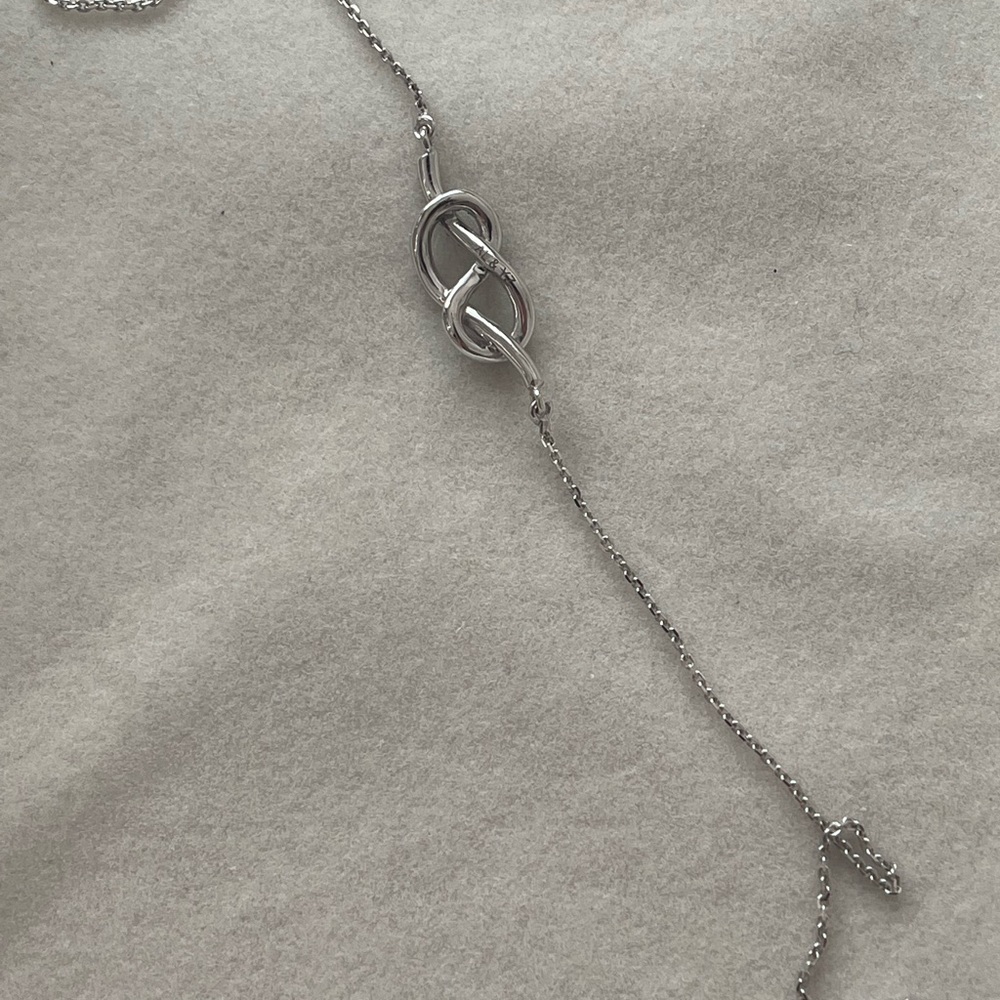 Infinity Love Knot Diamond Necklace View 5